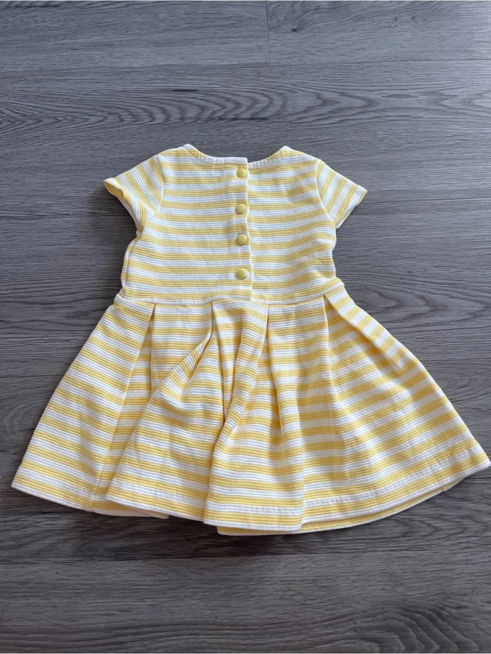 Ralph Lauren Yellow and White Striped Girls' dress 9M